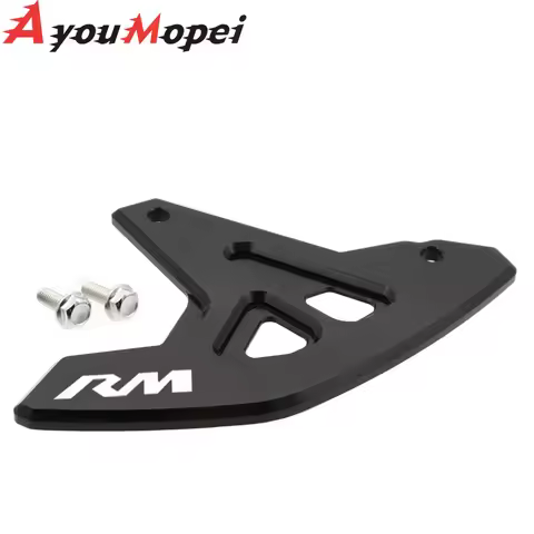 For Suzuki RM 125 RM 250 2003-2014 RM125 RM250 RM LOGO CNC Motorbike Rear Brake Disc Guard Protector