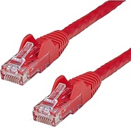 StarTech.com 50ft CAT6 Ethernet Cable - Red CAT 6 Gigabit Ethernet Wire -650MHz 100W PoE RJ45 UTP Ne