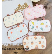 Rabbit Ear Air Conditioning Latex Pillow with Removable Cover Super Soft and Comfortable for Baby