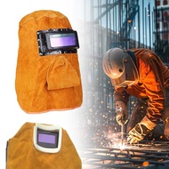 Topeng Las Kulit Sapi Topeng Welder Auto Darkening Welding Pelindung Las Wajah Cap Las Welding Topen