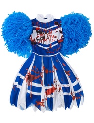 IKALI Zombie Halloween Costume Cheerleader High School Prisoner Bride Nurse FancyDress