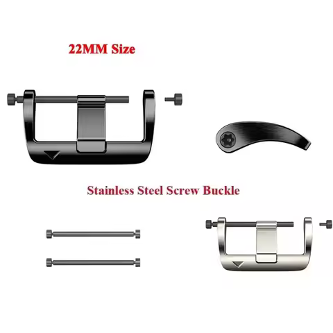 22mm Metal Buckle For Garmin Fenix5 5Plus 6 6Pro 7 Forerunner935 945 955 965 Screw Buckle For Watch