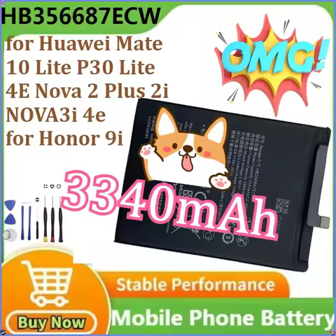 HB356687ECW Battery for Huawei Mate 10 Lite P30 Lite 4E Nova 2 Plus 2i NOVA3i 4e / for Honor 9i Mobi