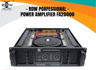 POWER AMPLIFIER 2 CHANNEL FA20000 / FA 20000 RDW PROFESSIONAL