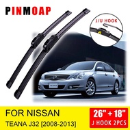 For Nissan Teana J32 2008 2009 2010 2011 2012 2013 Front Wiper Blades Brushes Cutter Accessories   U