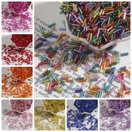 Cylinder Beads Multi-Colored 2x7mm For Making Diy Jewelry 15g