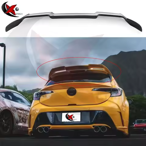 For Toyota GR Corolla E210 5-Door Hatchback Car Spoiler High Quality ABS Rear Roof Wing Glossy Black