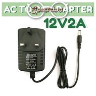 12V2A AC TO DC Power ADAPTER UK Plug Switching Charger Power Supply Transformer Adapter Converter Wa