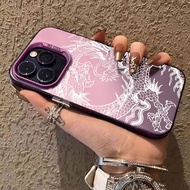 Luxury Dragon Case For Tecno Spark Go 1 / GO 2025 / Spark 30C / Techno Pova 6 Pro 5G Pop 9 Infinix Z