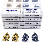 HB 1PCS 16ER AG55 AG60 LDA LDC 16IR AG55 AG60 LDA LDC Carbide CNC Lathe Thread cutting blade PVD+CVD