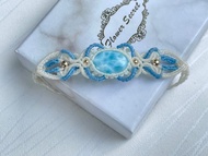 #220456 Macrame 南美蠟線 海紋石 手鍊