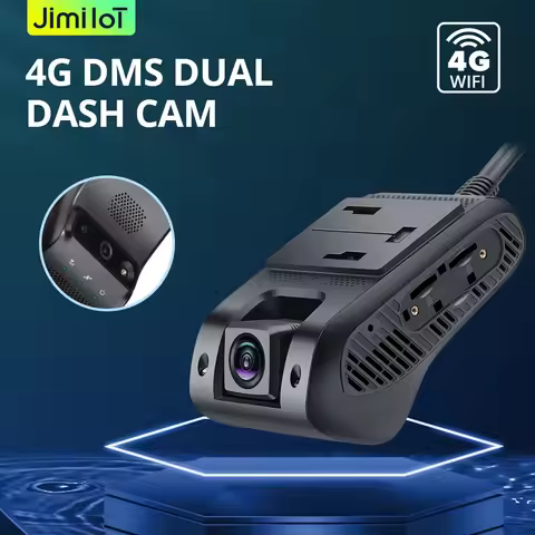 Jimiiot JC261D Update of JC400D 4G AI Front Inside DMS Vehicle Camera Dual Recorder Remote Control C