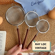 304 stainless steel fine matcha powder filter with high quality wooden handle in many sizes EC Life 