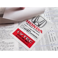 HONDA Ivtec DOHC sticker JDMHONDA