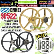 SP522 ENKEI Sport Rim Y15ZR Y125Z LC135 EX5 DREAM WAVE 100 W125 RS150 KRISS Dash Future Siap FREE Be