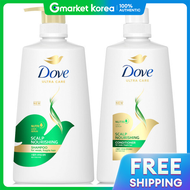 Dove | แชมพูขนาดใหญ่ + ครีมนวดผมขนาดใหญ่