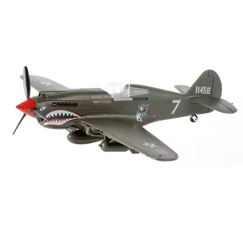 1/48 Scale WWII AirForce P-40 Tomahawk Military Flying Tigers P51 MUSTANG F4U BF109 Fighter Model Co