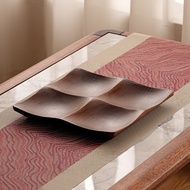 Bamboo Tray Four Square Dried Fruit Tray Living Room Tea Table Fruit Melon Seeds Dim Sum Candy Desse