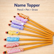 Customized Pencil Topper Name Personalized School Supplies Kids Giveaway Souvenir 3D Print