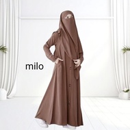 Gamis abaya ayra set khimar latest 2025 syari long bergo luxury women's dress Abaya Khimar Set Khima