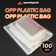 100pcs OPP Plastic Bag Transparent Clear Packaging Bag Beg Plastik Jernih Tudung Baju Aksesori
