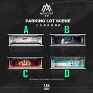 ****預訂 pre-order****   MoreArt匯藝1:64簡易拼裝場景擺件，室內車庫主題