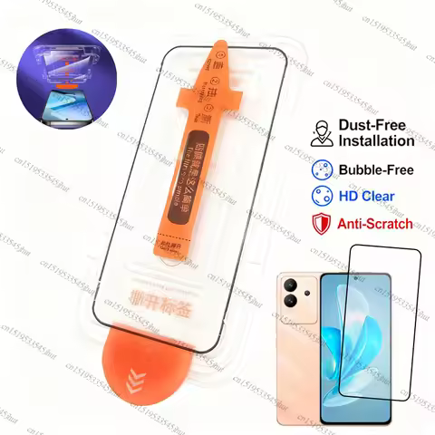 Tempered Glass For Vivo V30 Lite Glass For Vivo V30 Lite Dust Free Easy Installation Screen Protecto