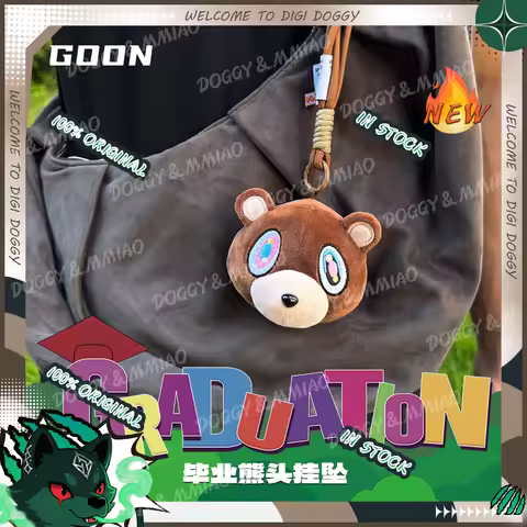 GOON Origin Kawaii Kanye Dropout Bear Christmas Eve Gift Toys Kanye West Graduation Soft Stuffed Hom
