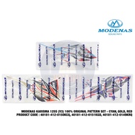 KARISMA 125S V3 G125 100% ORIGINAL STICKER PATTERN SET STRIPE 40181-412-0151KGD 40181-412-0151KCQ 40