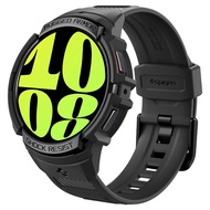 SPIGEN เคสกับสายรัดสำหรับ Galaxy Watch 6 / 6 Classic [Rugged Armor Pro] เคสที่มาพร้อมดีไซน์เรียบง่ายแต่ทนทาน มีการป้องกันต่อการกระแทก / เคส Samsung Galaxy Watch 6 44 40mm / เคส Samsung Galaxy Watch 6 Classic 47 43mm