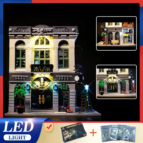 Premium DIY Led Light Kit For Lego 10251 Brick Bank (Only Led Light,Without Blocks Model) Brighten U