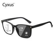 Cyxus Progressive multifocal glasses for men women Photochromic Anti-blue light reading glasses 2040