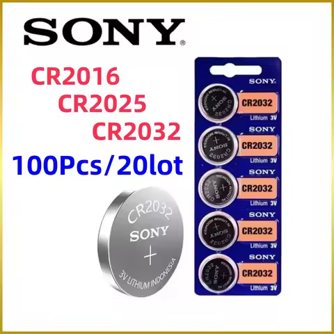 100Pcs Original SONY CR2032 battery CR2025 CR2016 CR 2032 CR 2025 CR 2016 3V Lithium Batteria For Wa