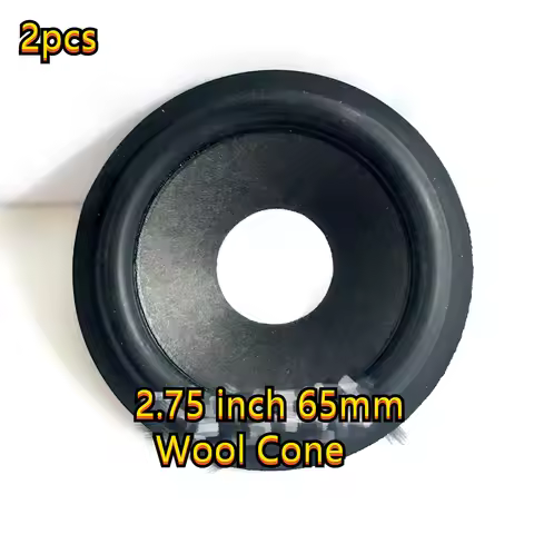 GHXAMP Wool Cone 2.75 Inch 65mm Speaker Horn Basin Super Soft Rubber Edge 20Cores Outer 65mm Accesso