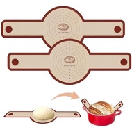 Koolstuffs Silicone Bread Sling for Dutch Oven, 2 PCS Non-Stick & Easy Clean Reusable Sourdough Mat,