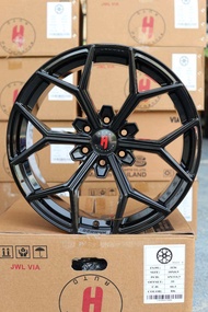 (4วง) ล้อแม็กลาย ก้านวาย H36 ขอบ18 กว้าง8.5นิ้ว 6รู114.3ออฟ35 BK/APP