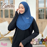 HISTYLE - Zamira Sporty Hijab by Quail Hijab Sports Hijab Bergo Sports Instant Jersey Hijab Sport Je