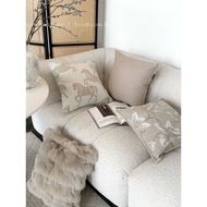 [Silent Style Horse Pillow] Texdream Attitude Simple Sofa Pillow Linen Living Room Bedside Cushion
