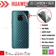 Huawei P20 P20 Pro P30 P30 Pro P40 P40 Pro Carbon Fiber Back Sticker Screen Protector