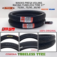 Maxxis Presa Volans Racing Tubeless Tyre/Tayar 17" 70/80,70/90,80/90