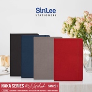 NAKA A5 Diary 2026 SNN 231 Notebook Planner PU Cover 160 Pages Elastic Bookmark Journal