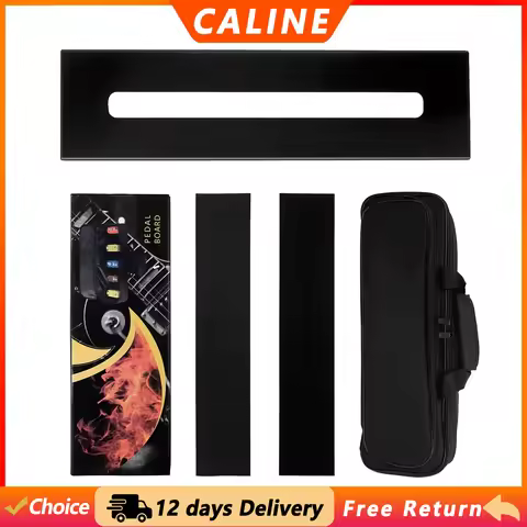 Caline CB-107 Guitar Pedalboard Effect Pedal Board Aluminum Alloy Guitar Pedalboard with Carrying Ba