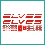∩ ◶ ❥ elves bicycle frame design set decals stickers