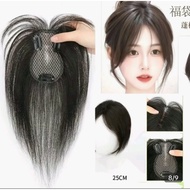 Bald cover 1 side DS gourd net 7*11cm. 4d flying bangs Real hair with super leather mesh (Free acces