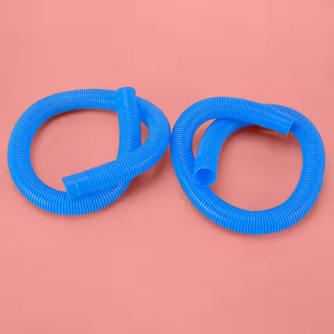 2Pcs 1M 1-1/4 Inch 1.25" Pool Pump Pipes Hoses Blue Fit For Intex Above Ground Pool