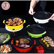 ASHERAMA168 22 cm Electric Non-Stick Medical Gravestone Frying Pan - Multi Mini Cooker