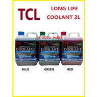 TCL Long Life Radiator Coolant 2 Liter (Made in Japan ) Red / Blue / Green ( 000 989 08 25G/ 25B / 2