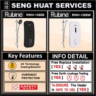 🛠️🛠️ FREE REPLACE  INSTALLATION 🛠️🛠️ Rubine RWH-1388B/W INSTANT WATER HEATER