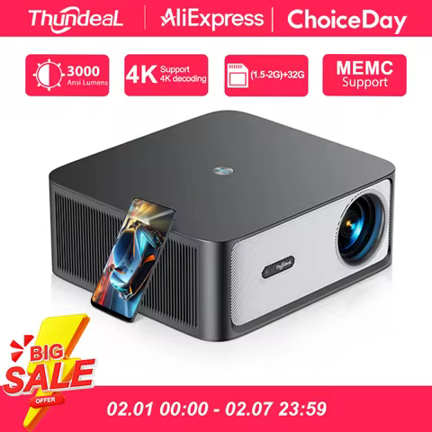 ThundeaL TD98Pro 1080P Full HD Projector 4K Android WiFi Projetor Auto Focus TD98 Pro 3D Smart Home 