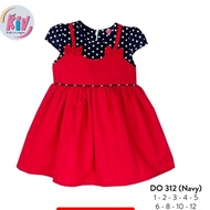 KATUN Kiv Dress Girls Cotton Polka 2 in 1 Overall Dress DO 235 DO 312
